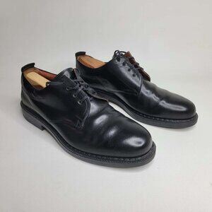 Johnson and Murphy Passport Men's Black Leather Shoes Size 11.5 M Made in Italy